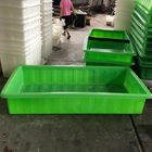 Grüne Farbe Aquaponic wachsen Bett mit der Stellung für Systeme Greenhousr Aquaponic