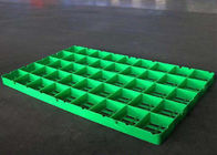 Kundenspezifische grüne Plastikboden-Grundpalette Warerhouse für niedrige Temperatur-Gefrierschrank -30 C